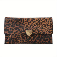 Cow Pattern Clutch Purse Envelope Bag Women's Casual Handbag