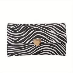 Cow Pattern Clutch Purse Envelope Bag Women's Casual Handbag