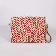 Vintage Ethnic Envelope Bag Retro Bohemian Clutch Purse Straw Handbag