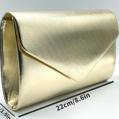 Square Evening Bag For Party Women's Banquet Bag Solid Classic