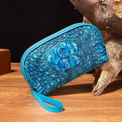 Crocodile Embossed Clutch Bag Handbag Women Leather Coin Purse