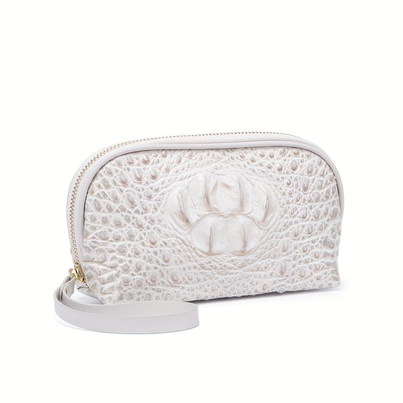 Crocodile Embossed Clutch Bag Handbag Women Leather Coin Purse