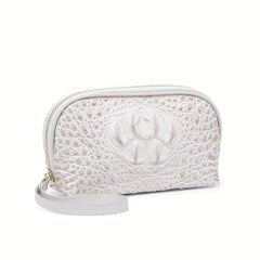 Crocodile Embossed Clutch Bag Handbag Women Leather Coin Purse