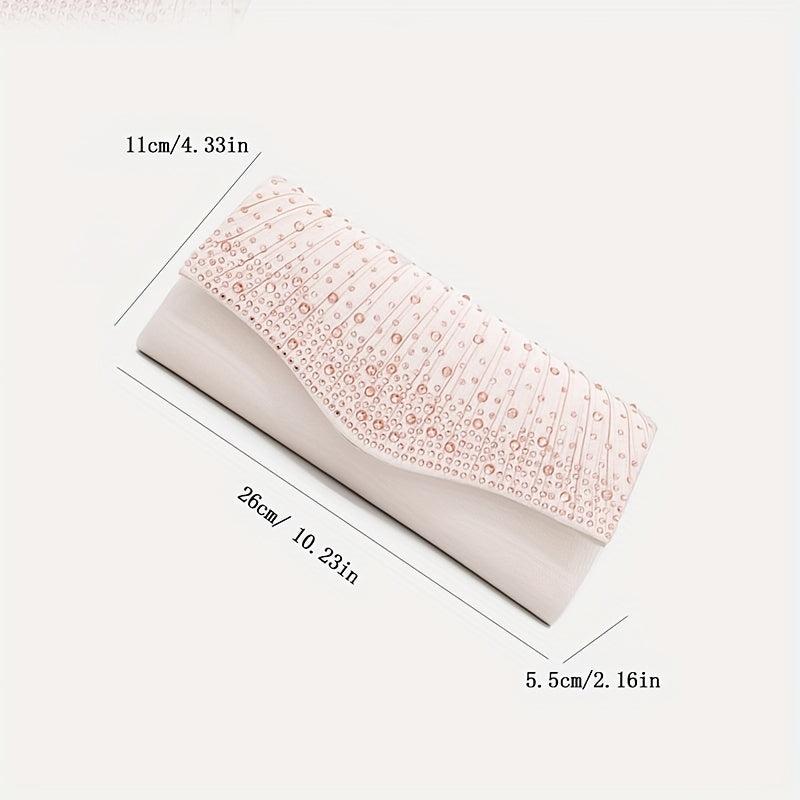 Stylish Rhinestone Clutch Wallet for Women's Evening Party