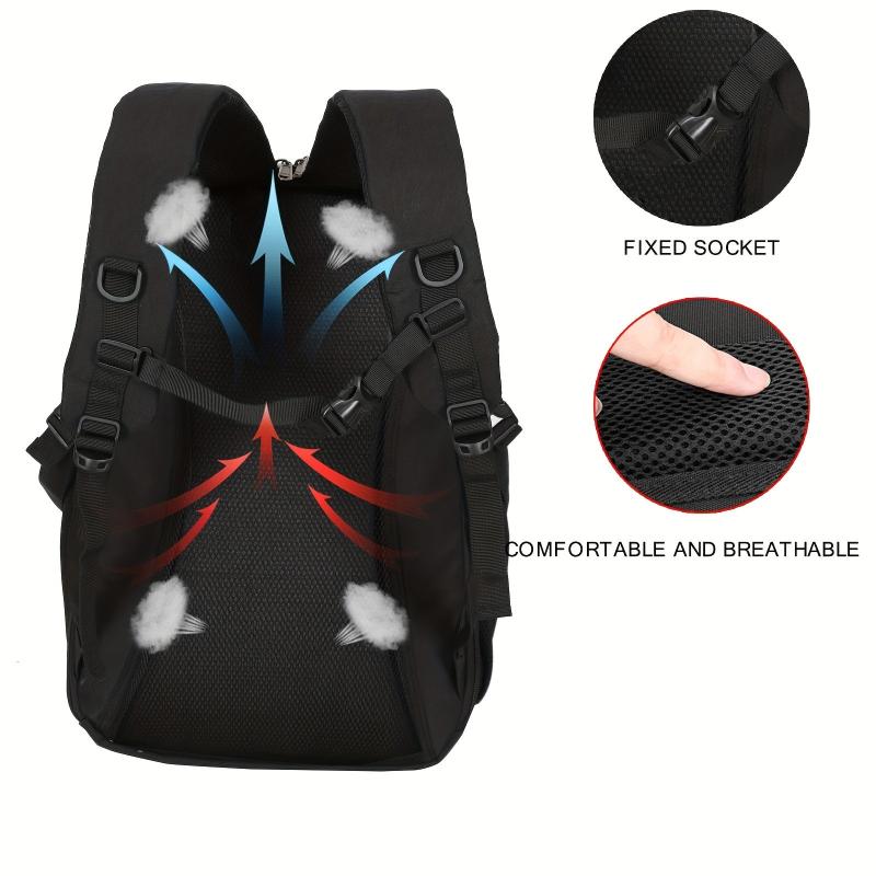Glow In The Dark Backpack USB Charging Port Waterproof Laptop Backpack
