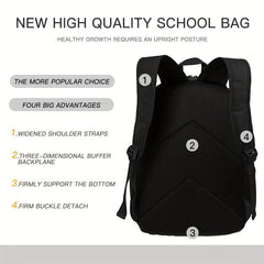 Retro Steam Trains Backpack for Teens Boys Girls Lightweight Student Bookbags