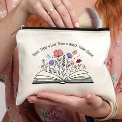Teach Love Inspire Pattern Cosmetics Bag