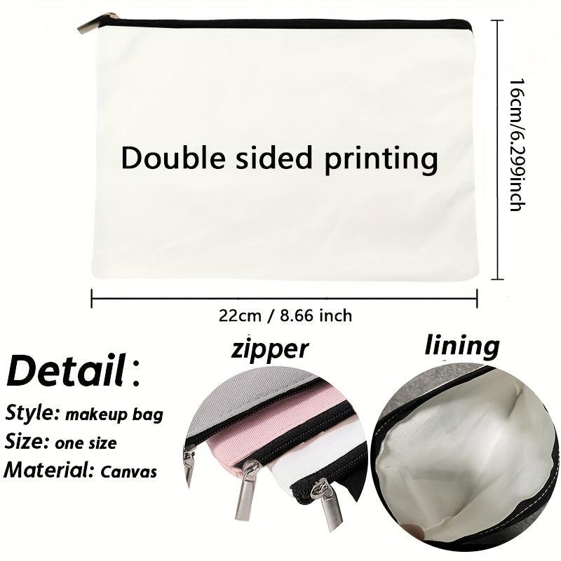 Teach Love Inspire Pattern Cosmetics Bag