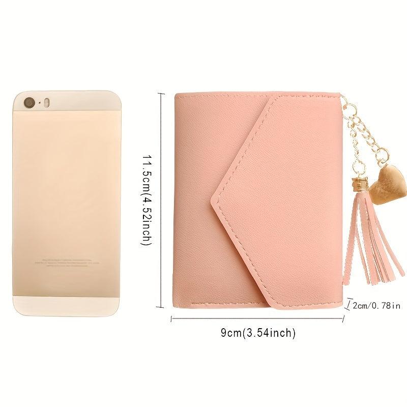 Women's Hand Bag with Tassel Wallet and Coin Purse