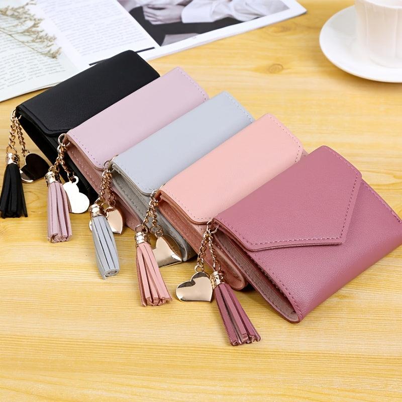 Women's Hand Bag with Tassel Wallet and Coin Purse