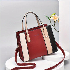 Patchwork Crossbody Bag Women's Top Handle Satchel