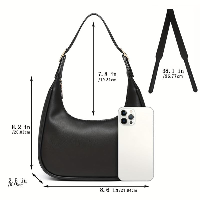 Crescent Hobo Bag Retro Shoulder Bag Women's Clutch Purse