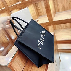 Large Capacity Canvas Tote Bag Lightweight Shoulder Bag