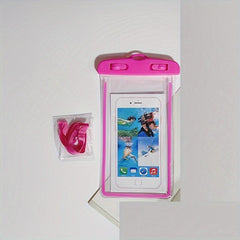 Waterproof Phone Case Touch Screen Fluorescent PVC Bag