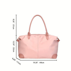 Large Capacity Tote Bag Nylon Lightweight Shoulder Bag