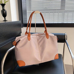 Large Capacity Tote Bag Nylon Lightweight Shoulder Bag