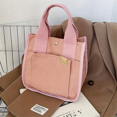 Canvas Minimalist Tote Bag Large Capacity
