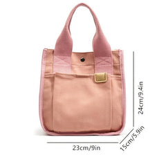 Canvas Minimalist Tote Bag Large Capacity