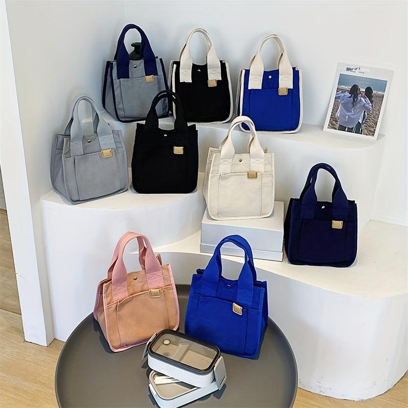 Canvas Minimalist Tote Bag Large Capacity