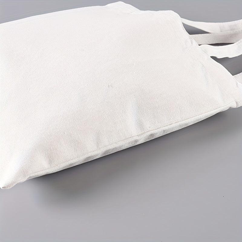 Cartoon Print Canvas Tote Bag Eco Shoulder Reusable Grocery Shopping Bag