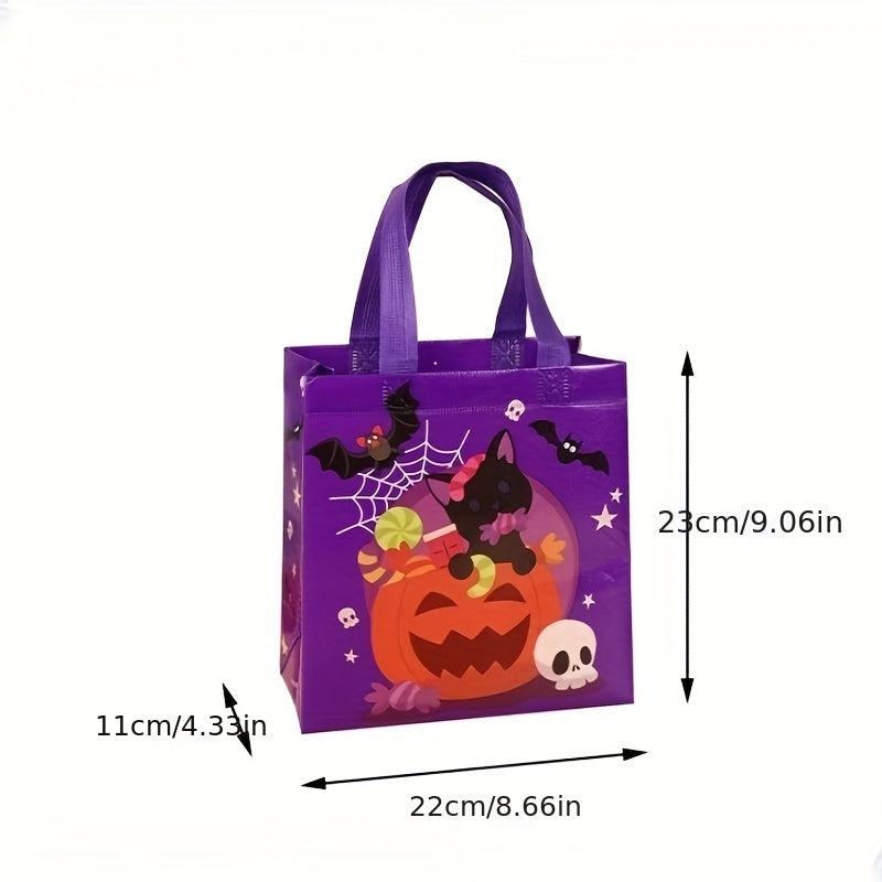 4 Pcs Cartoon Halloween Storage Handbags Lightweight Gift Party Bags