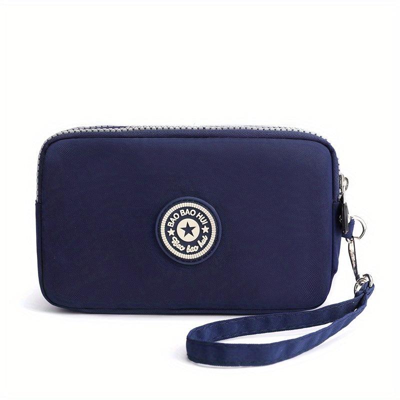 Mini Letter Patch Decor Wallet Clutch Purse
