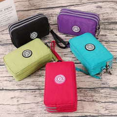 Mini Letter Patch Decor Wallet Clutch Purse