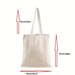 Pattern Shoulder Bag All Match Canvas Storage Bag For Teacher's