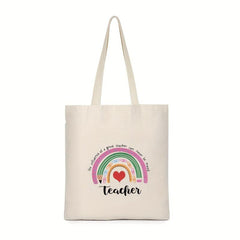 Pattern Shoulder Bag All Match Canvas Storage Bag For Teacher's