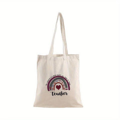 Pattern Shoulder Bag All Match Canvas Storage Bag For Teacher's