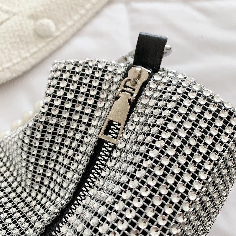 Crystal Crossbody Handbag Pearl Crossbody Handbag Ladies Bag