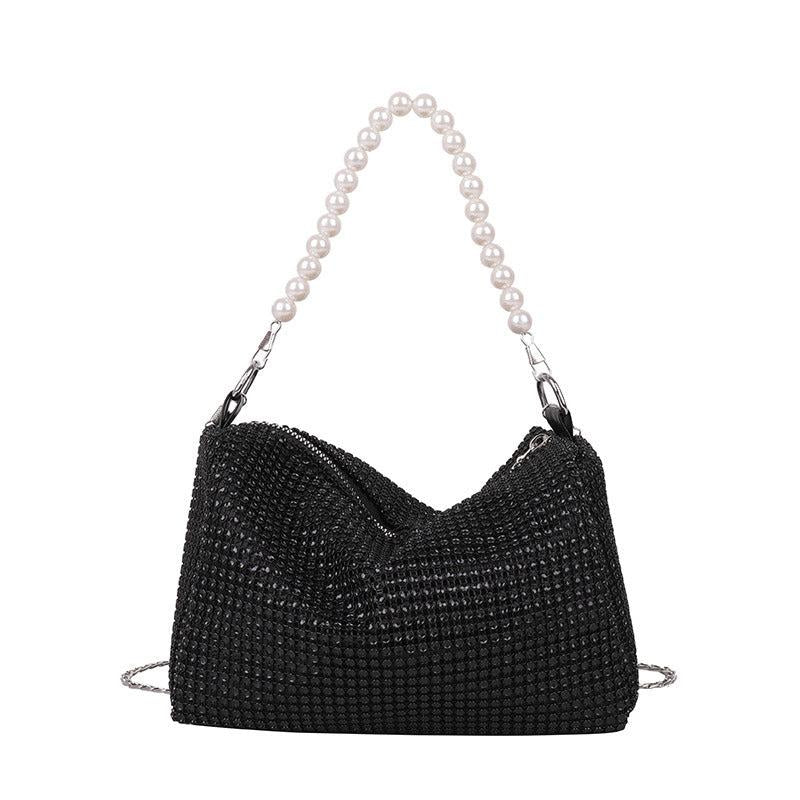 Crystal Crossbody Handbag Pearl Crossbody Handbag Ladies Bag