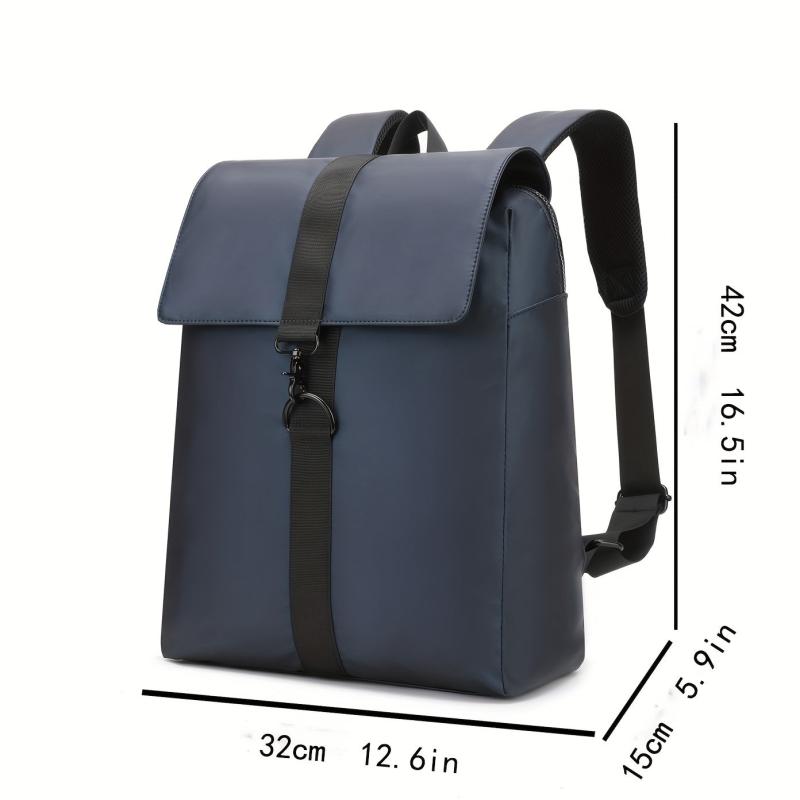 Men's Nylon Commuter Backpack Large Capacity Notebook Bag