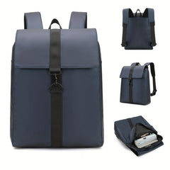 Men's Nylon Commuter Backpack Large Capacity Notebook Bag