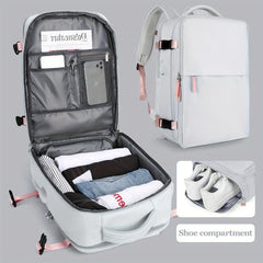 Large Capacity Backpack with Shoes Storage for Travel Business Casual