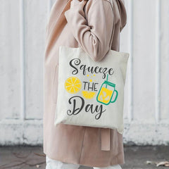 Stylish Letter Print Canvas Bag All Match Shopper Storage Handbag