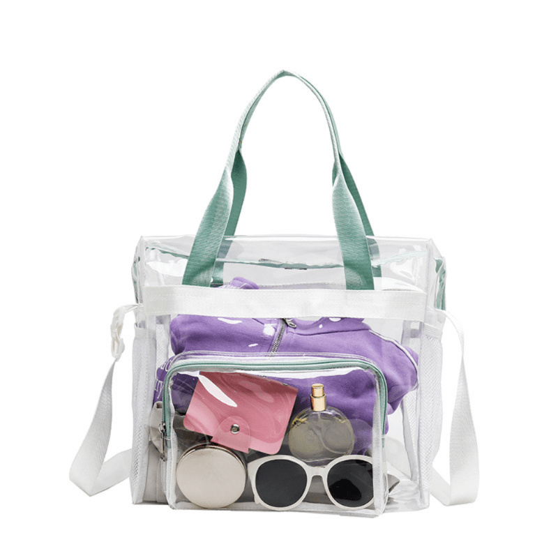 Transparent PVC Handbag Large Capacity Waterproof Travel Bag