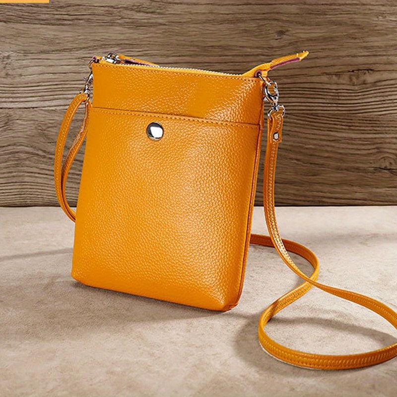 Minimalist Solid Shoulder Bag Crossbody Bag Versatile Storage Bag