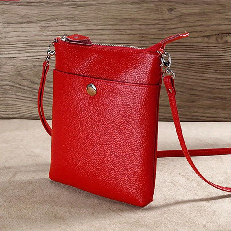 Minimalist Solid Shoulder Bag Crossbody Bag Versatile Storage Bag