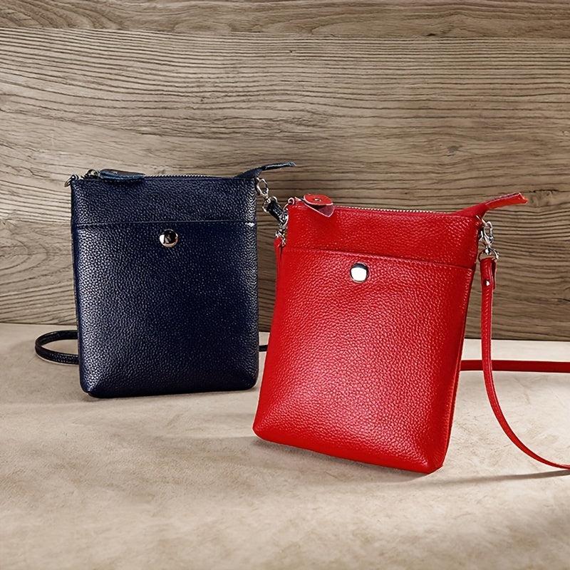 Minimalist Solid Shoulder Bag Crossbody Bag Versatile Storage Bag