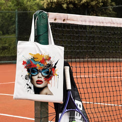 Women Canvas Shoulder Bag Lightweight Versatile Shopping Bag