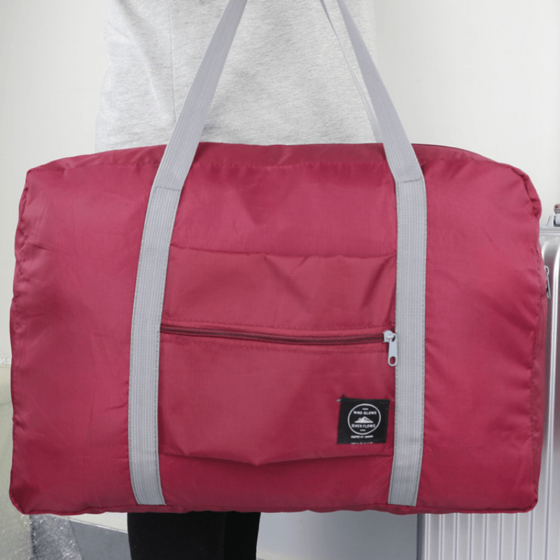 Portable Travel Storage Bag Lightweight Duffel Handbag With Zipper