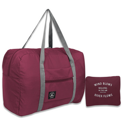 Portable Travel Storage Bag Lightweight Duffel Handbag With Zipper