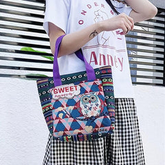 Women's Vintage Ethnic Tote Bag Embroidered Shoulder Bag