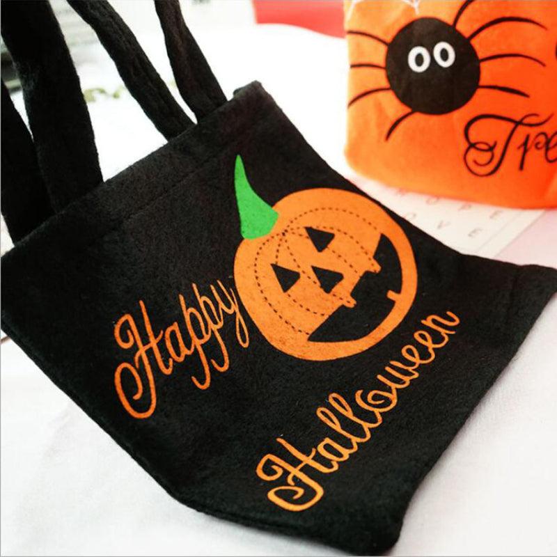 Cartoon Halloween Pattern Handbag Lightweight Gift Storage Bag