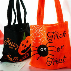 Cartoon Halloween Pattern Handbag Lightweight Gift Storage Bag