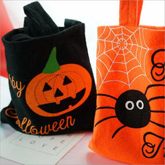 Cartoon Halloween Pattern Handbag Lightweight Gift Storage Bag