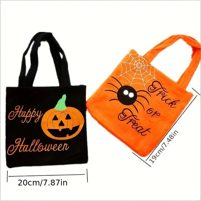 Cartoon Halloween Pattern Handbag Lightweight Gift Storage Bag