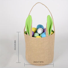 Easter Bunny Ear Basket DIY Candy Gift Bag Lightweight Versatile Storage