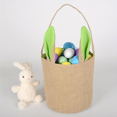 Easter Bunny Ear Basket DIY Candy Gift Bag Lightweight Versatile Storage